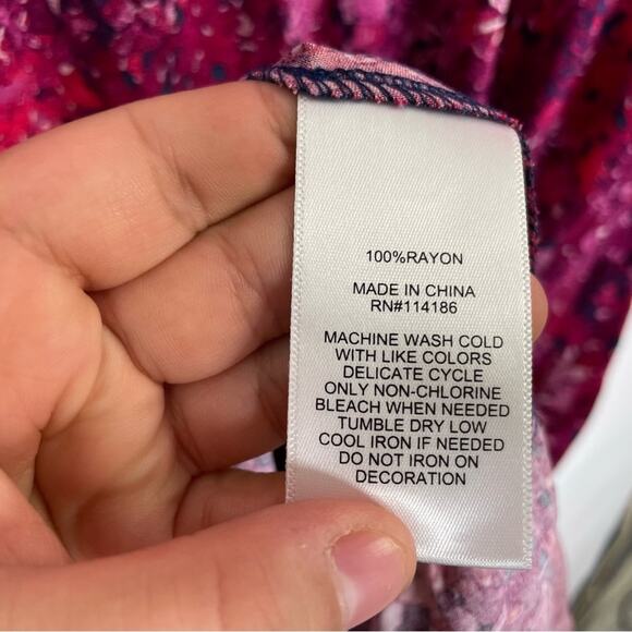 Frye & Co. Pink Peasant Western Maxi dress size XXL - Picture 9 of 11